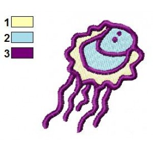 Cartoon Octopus Embroidery Design 02